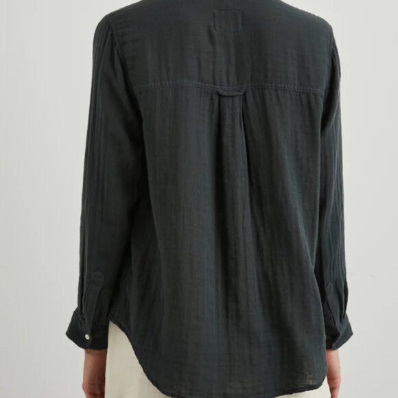 Rails Ellis button down shirt in Washed Black - Picture 2 of 5